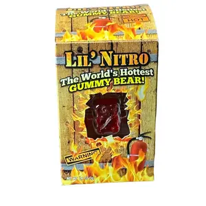Lil Nitro World's Hottest Gummy Bear - 9 million Scoville Snack Chilli Candy Chewy Sweet Treat