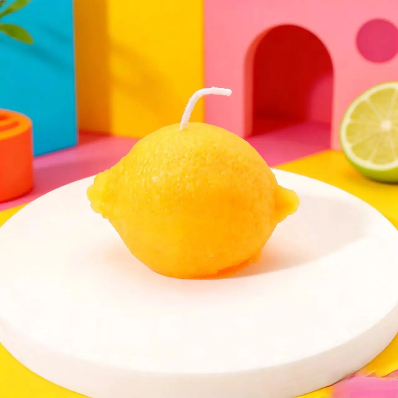 Lemon Fruit Shaped Candle, Aromatherapy Candle, Decor, Indoor Decor, Perfect for Weddings, Parties, Dinners, Outdoor, Living Room, Bedroom, Bathroom, Festivals, Entryway