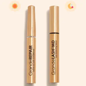 Lash Combo Dream Duo: GrandeLASH-MD Lash Enhancing Serum + GrandeREPAIR Peptide Lash Leave-In Conditioner Bundle - Cruelty Free Eyelash Enhancing Set