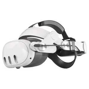 HURRA Rechargeable Battery Head Strap Adapter for Meta Quest 2-3-3S VR Headset - Adjustable, Soft Foam, Skin-Friendly PU, Included Cable - Extends Game Playtime, Enhances Comfort for Virtual Reality Devices