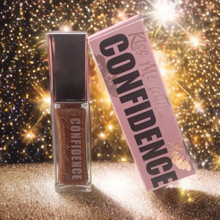 Sun kissed shimmer lip gloss high shine non sticky by Confidence Cosmetics