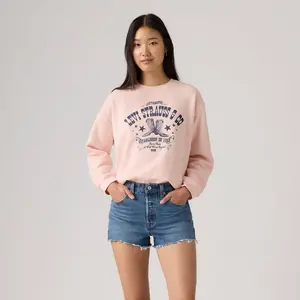 Levi's Women's Graphic Everyday Sweatshirt - Crystal Pink S