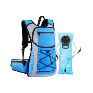fathersdaygift VEVOR Hydration Backpack, 15L Insulated Hydration Pack Backpack with 3L TPU Water Bladder, Hiking Water Backpack with Storage for Men Women, Hydro Water Daypack for Hiking Running Cycling Camping