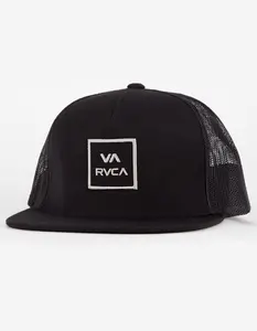 RVCA All The Way Mens Trucker Hat, Black, ONESZ