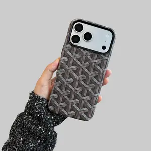 Suitable for iPhone 17 Pro Max magnetic phone case, 16 leather phone case, 15 premium flocking, 14