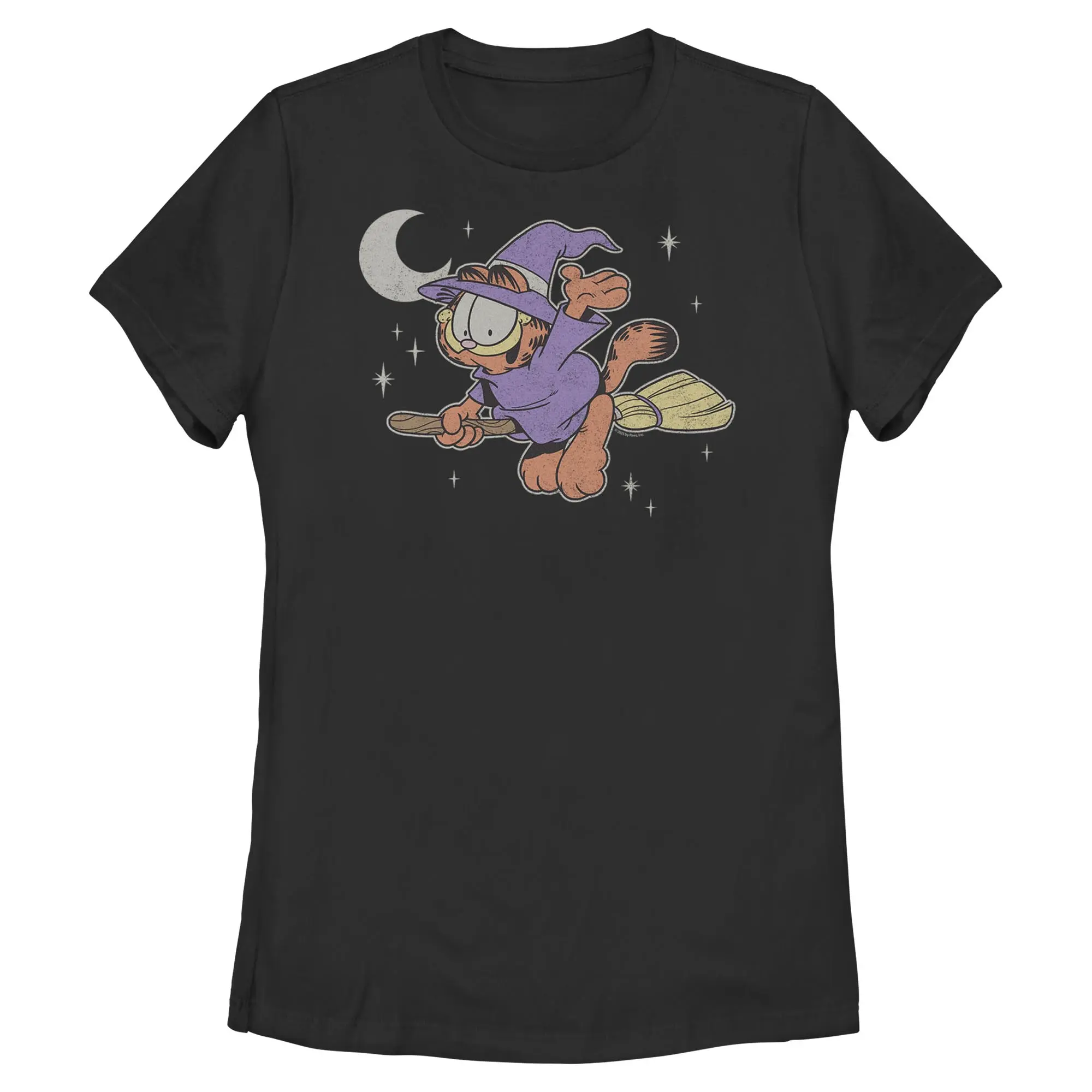 Womens Garfield Orange Cat Witch Costume T Shirt