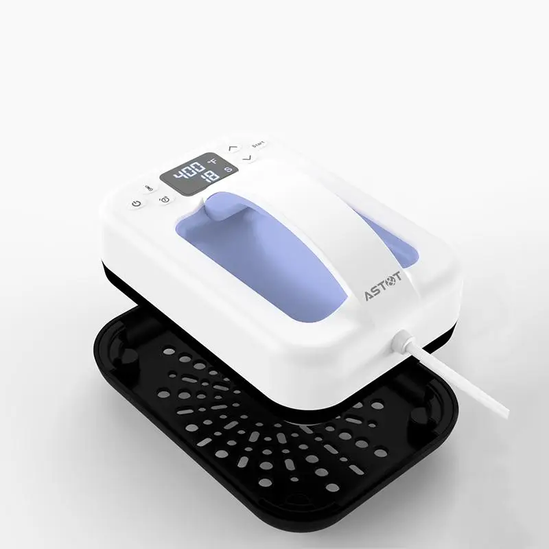 AST&T Portable Heat Press Machine, Mini Heat Press Machine, Shirt Press Machine for T Shirts, Hats, Steam Press Iron, Handheld Garment Steamer, Wirele