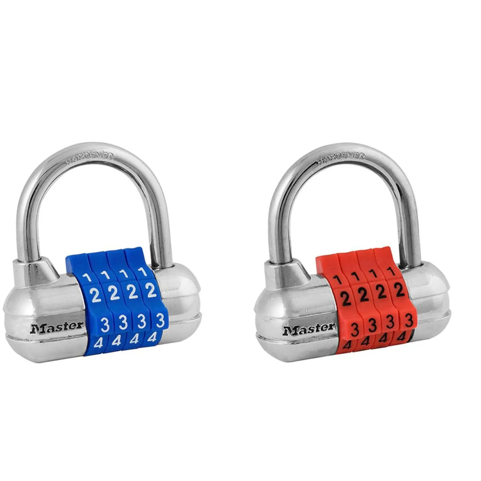 Master Lock Set Your Own Combination Padlock, Gym Locker Locks with Code for Securing Indoor Valuables, Color May Vary, ‎2 pk, 1523EC2