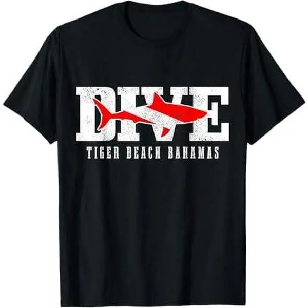 Tiger Beach Bahamas Shark Diving Scuba Diver T-Shirt