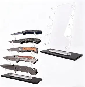 Pocket Knife Display,Pocket Knife Holder,Pocket Knife Storage,Acrylic Knife Display Stand,for pocket knife organizer& Display hut home decoration (1)