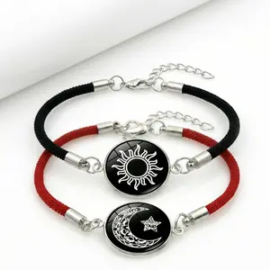 Matching couple bracelets Adjustable for anniversary symbol of eternal love