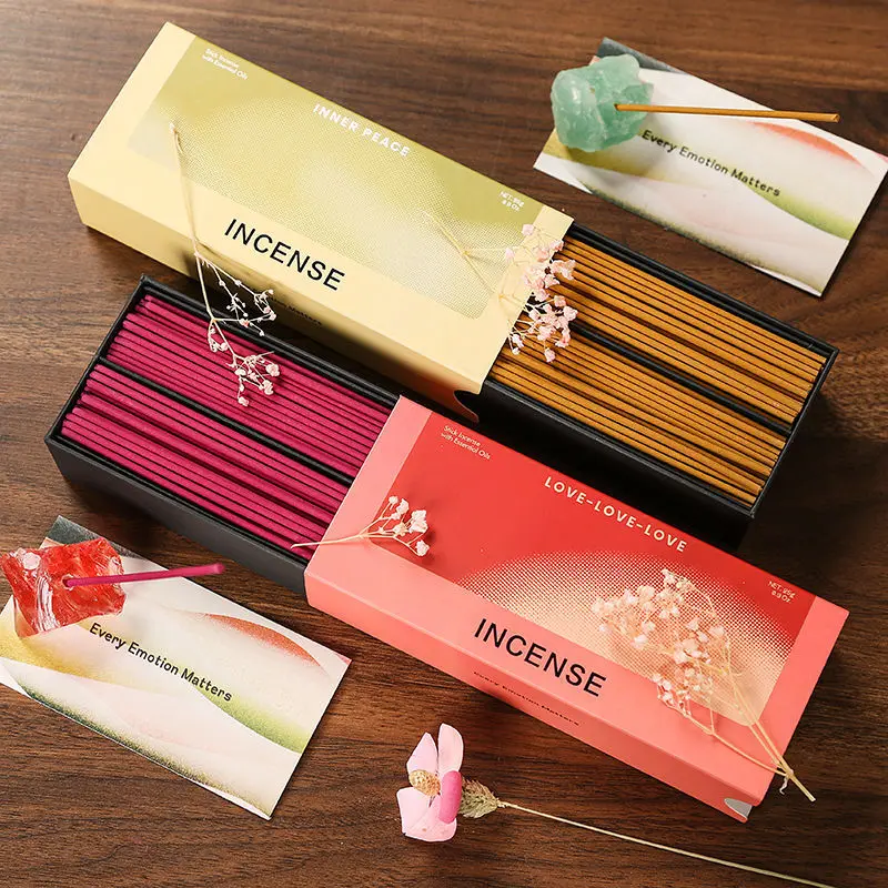 Crystal Stone Incense Stick and Scented Holder Set - Plant Aromatherapy for Relaxation, Fragrant Space, Multiple Scents, Ideal Gift for Home Fragrance Needs