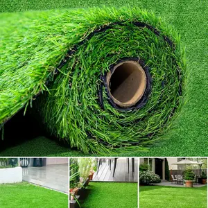 Artificial Turf Rolls Grass Realistic Synthetic Thick Fake Faux Grass Rug Astroturf Carpet Landscape for Indoor Outdoor Garden Lawn Mat,Dog＆Cat Grass Mat,with Drainage Holes,2x3.3FTx10FT ( 66 Sq.Ft)