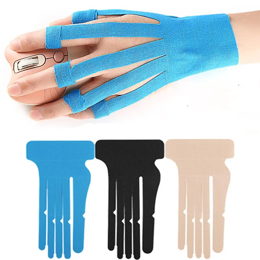 Ergonomic Unisex Finger Support Tape, 10pcs/Set Breathable Polyester Sports Tape - Prevents Strain, Protects Hands for Long Computer Work, Polyester Tape