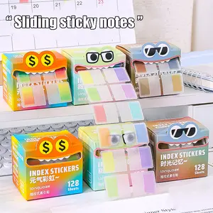 Dream Color Adhesive Tape Roll, 128 Sheets Multi-Functional Sticky Notes for Note Taking, Reminders & Planners, Perfect for Various Scenarios