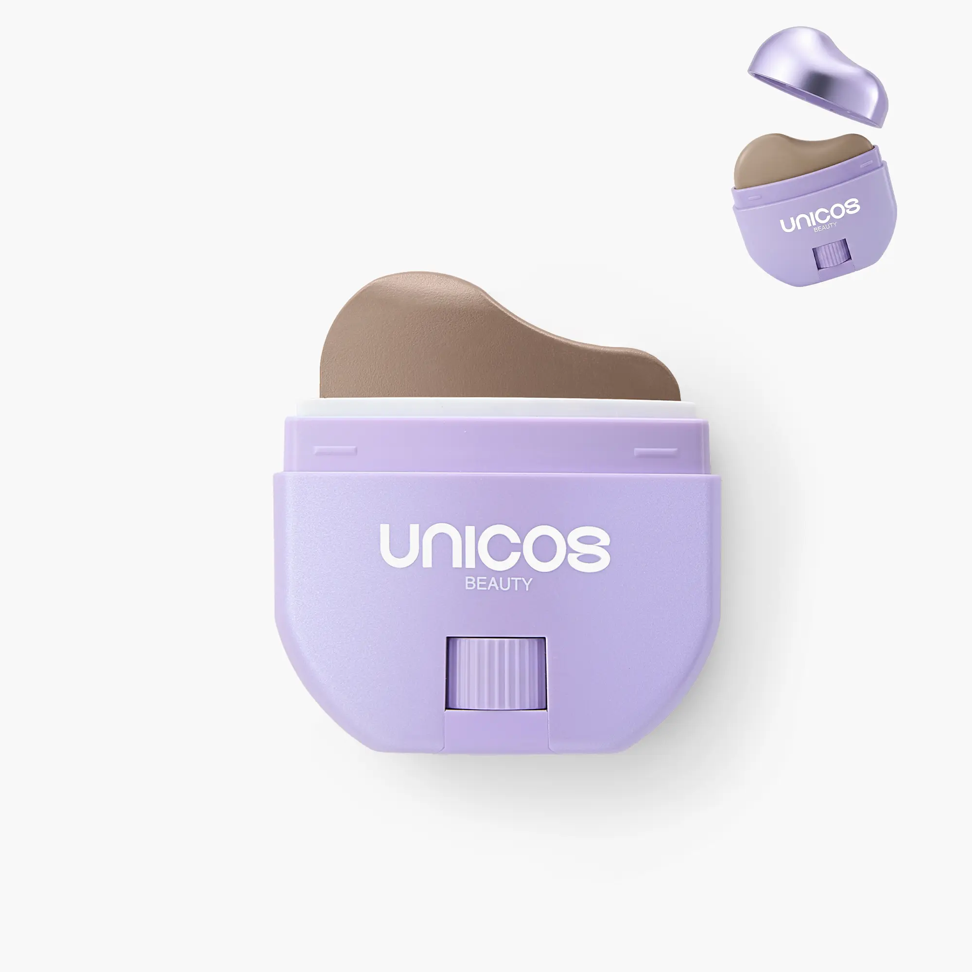 UNICOS S-Wave Contour Stick - Wave-Top Design for Natural Facial Contours, Weightless Comfort, Long-Lasting Smudge-Proof Wear