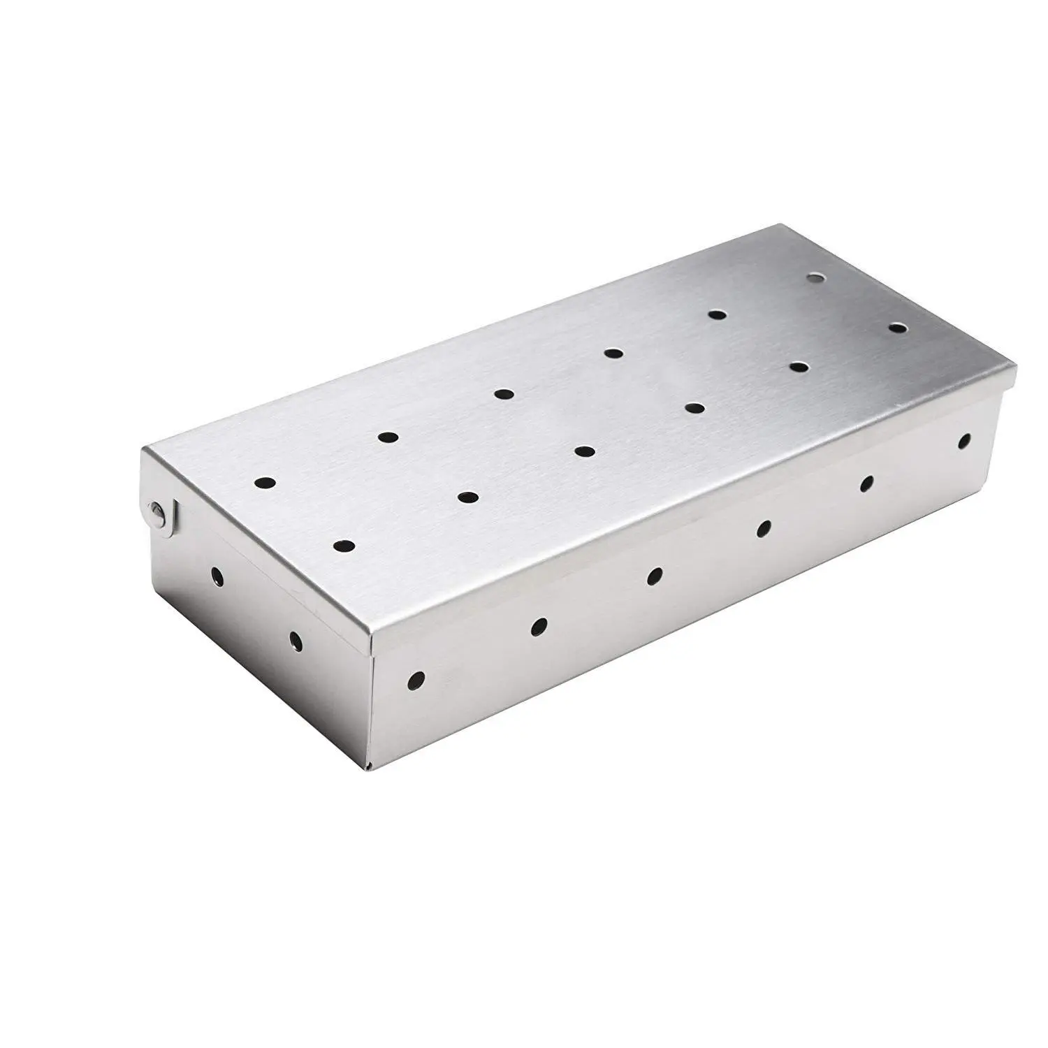 Stainless Steel Smoker Box, Meat Smokers Box, Barbecue Grilling Accessories, Outdoor Cooking Equipment, Outdoor Bbq, Add Smokey BBQ Flavor on Gas Grill or Charcoal Grills with This Stainless Steel Wood Chip Smoker Box