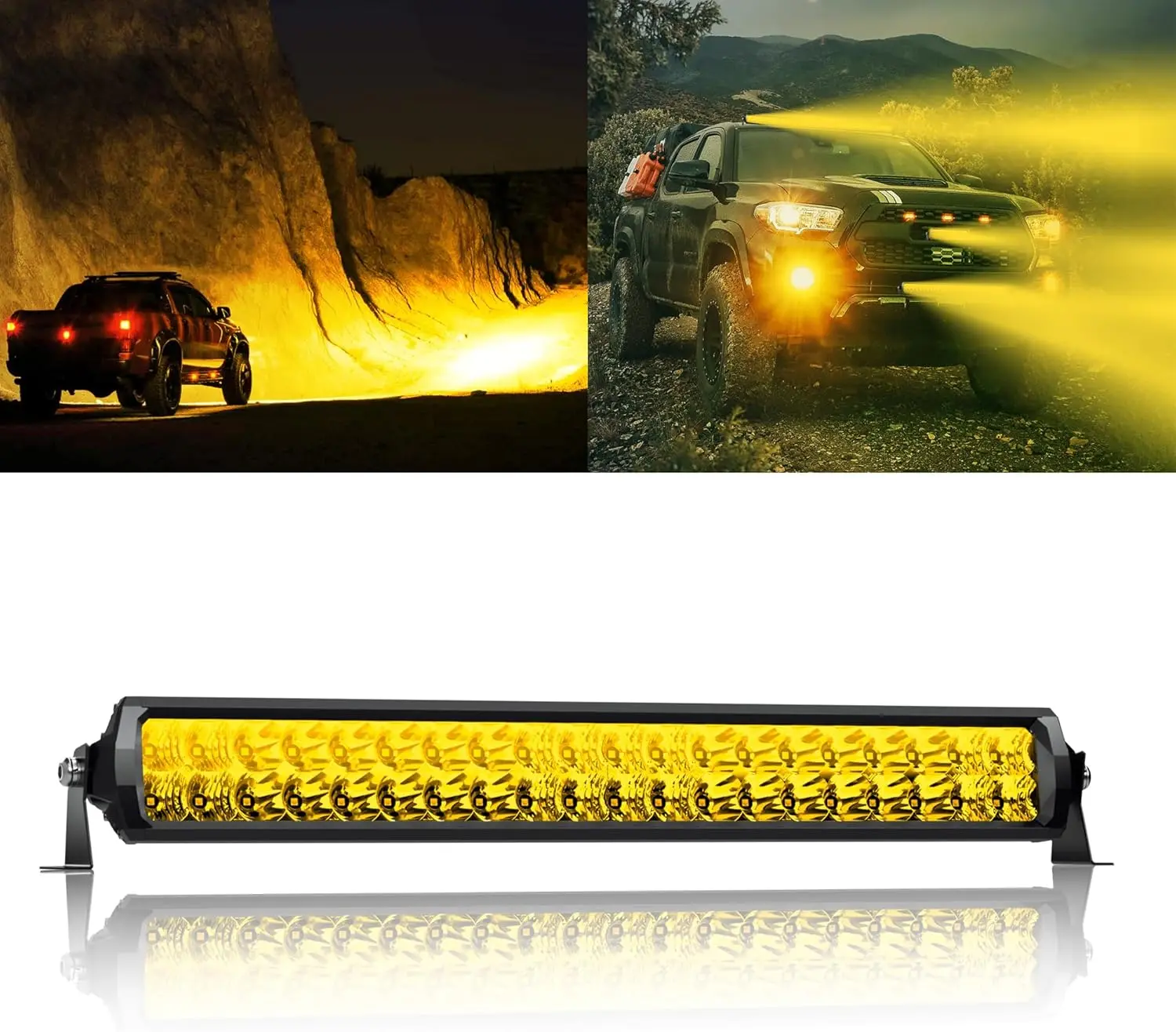 22 Inch 60W Led Light Bar, Flood Spot Combo Work Light Driving Lights Fog Lamp Offroad Lighting for SUV Ute ATV Truck