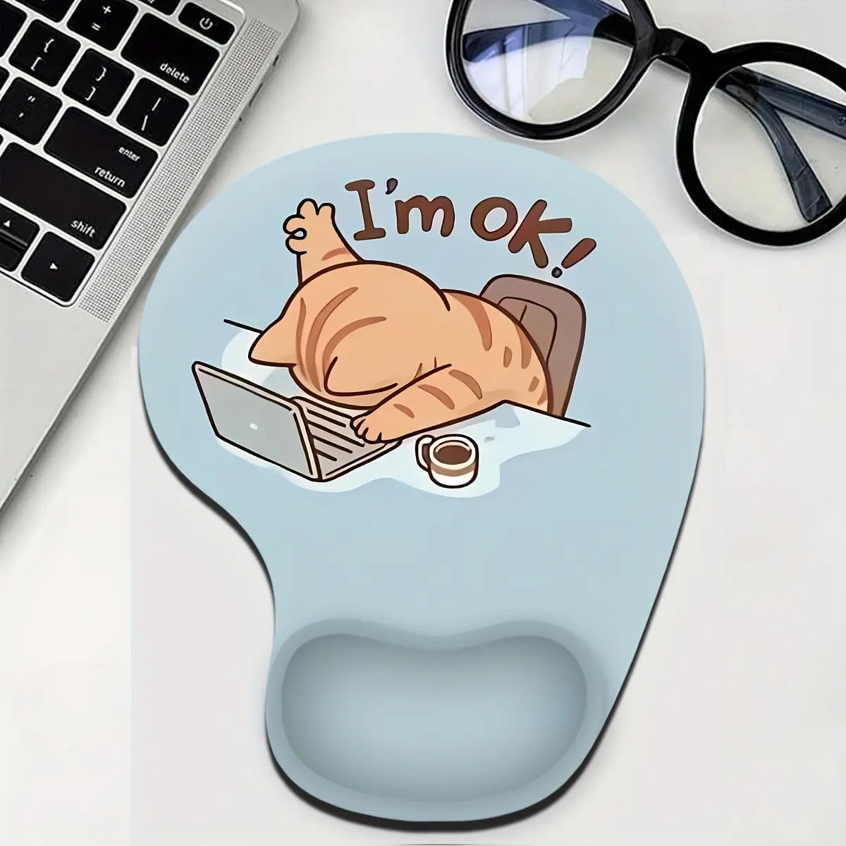 Comfortable Universal Mouse Pad with Smooth Wrist Rest, Perfect for Office and Home Use, Suitable for Laptops Computers and Keyboards, Mousepad, Mouse Pads for Desk