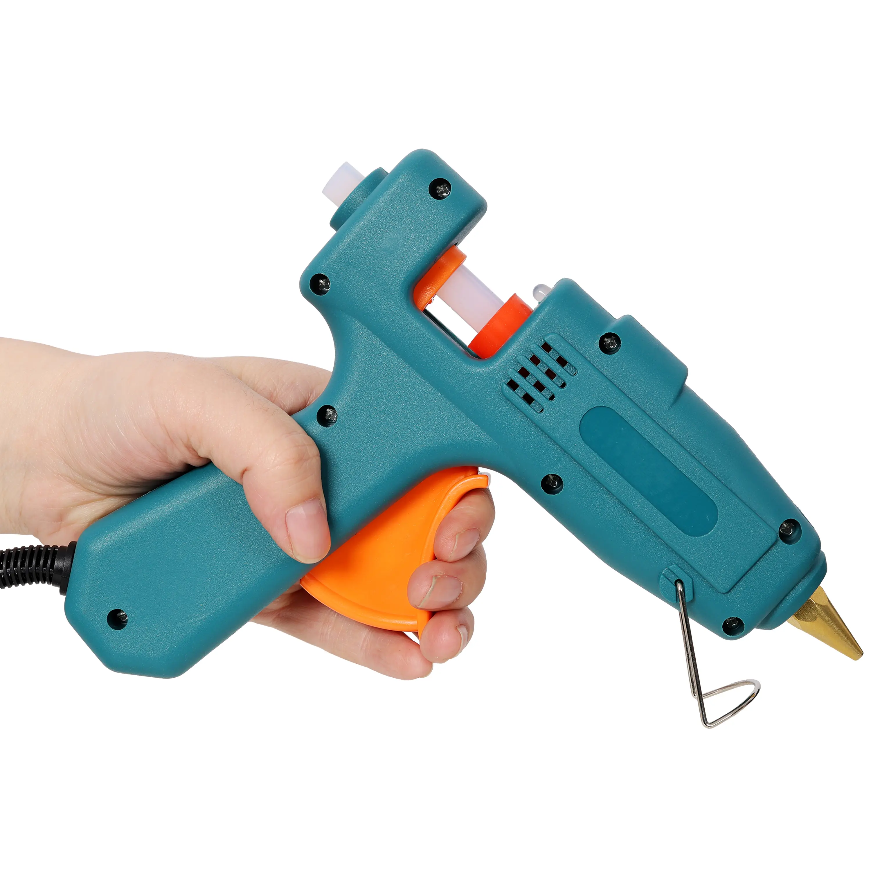Dual Temperature Control Hot Glue Gun Kit - Compact, Fast & Even Heating, 30 Glue Sticks, Storage Bag for Easy Organization - Household Repairs, Light Commercial Work Tool