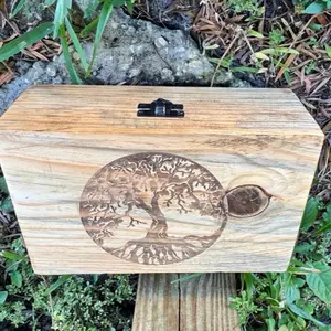 Wooden Tree of Life Handcrafted Box