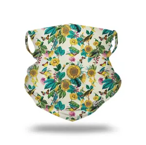 Farmers Defense Neck Gaiter - Garden Flower, Easy Breathability, UV Protection UPF 50+, Reusable and Machine Washable