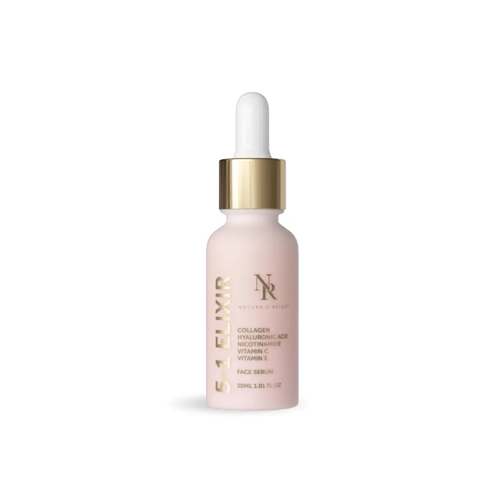 Nature's Reign Vitamin C & Hyaluronic Acid Serum | Ultra Hydration + Texture Support
