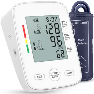 Digital LCD Display AILE Upper Arm Blood Pressure Monitor, Automatic BP Monitors for Home Use BP Monitor with Large Cuff 8.7-16.5” Adjustable, 2 * 99 Sets Memory Kit Healthcare GIft