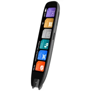 S65 Pro Scan Translation Pen Dictionary with 142 Languages 3.7" HD Touchscreen WiFi/BT Connectivity 820mAh Battery Portable Text Scanning Reader Lithium Cable Charging Device