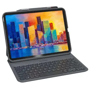 ZAGG Pro Keys Detachable Case and Wireless Keyboard for Apple iPad 10.9 10th GEN  Multi-Device Bluetooth Pairing  Backlit Laptop-Style Keys  Apple Pencil Holder  6.6ft Drop Protection  Lightweight