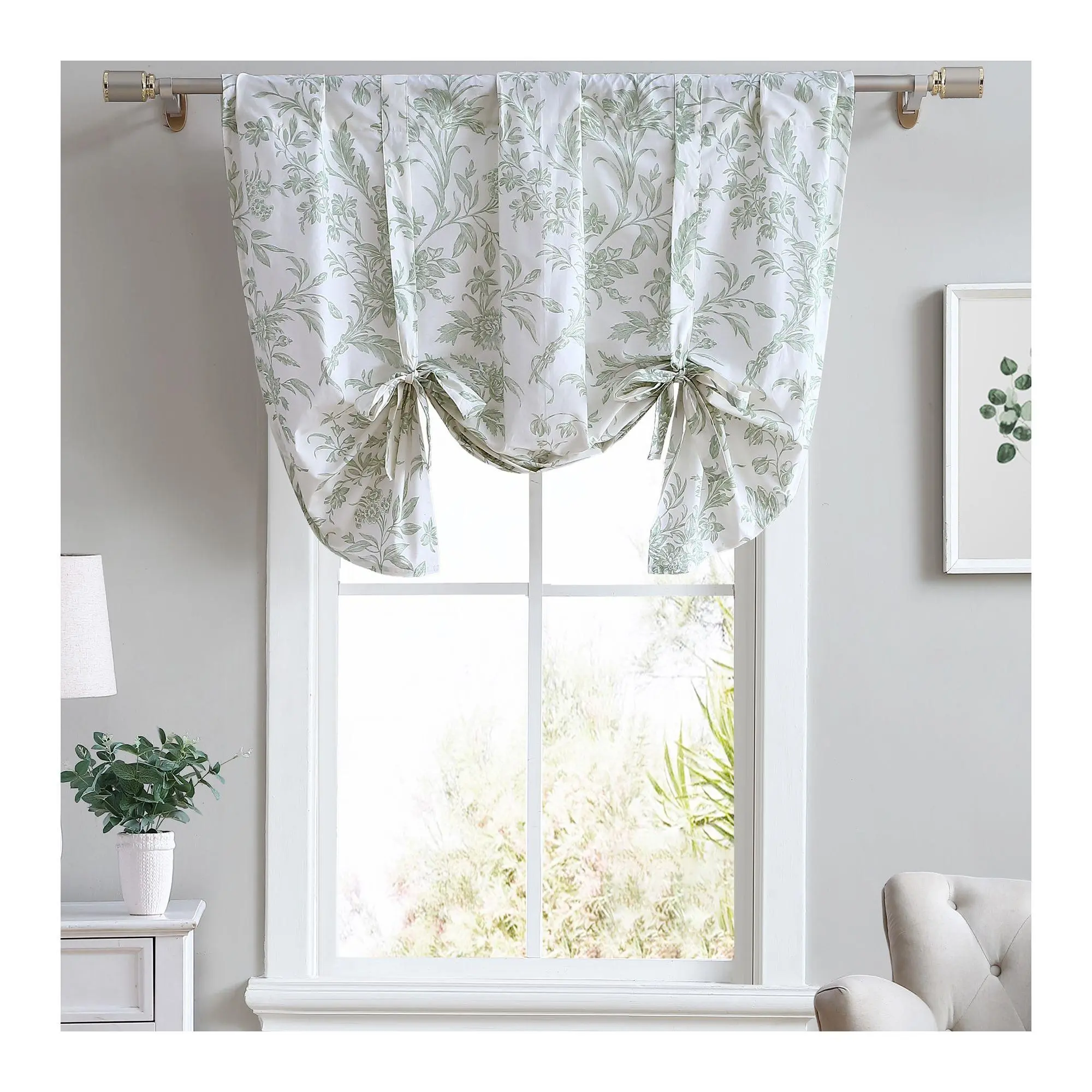 Laura Ashley Natalie 50X25 Floral Window Valance