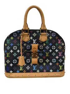 Pre-owned Louis Vuitton Canvas Shoulder Bags Alma GM, Monogram Multicolor Murakami Limited Edition