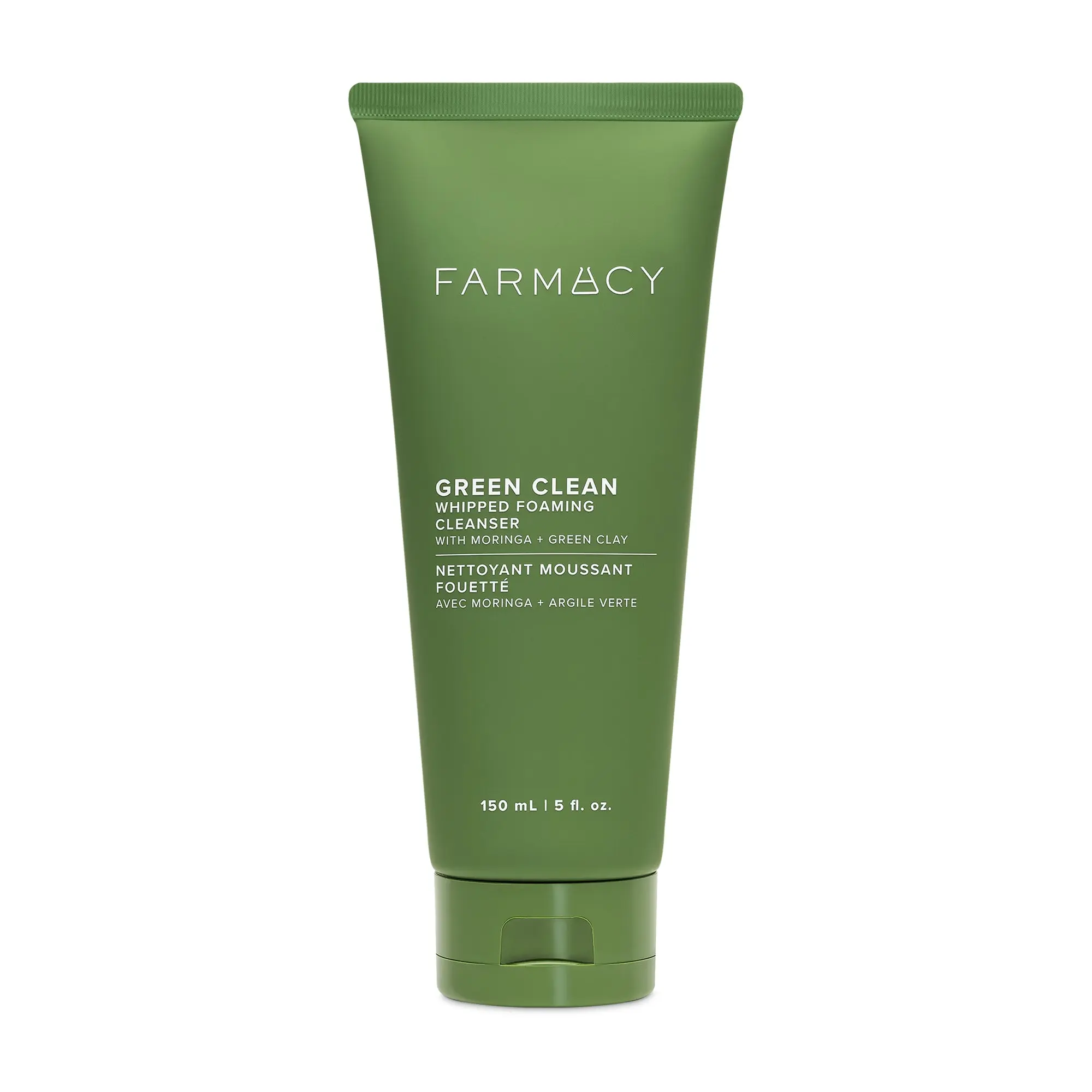 Farmacy Beauty Whipped Foaming Cleanser for Clogged Pores - pH-Balanced, Oil-Free Detoxifying Wash with Green Clay for Combination & Oily Skin, Facial Cleansing, Face Wash, Clogged Pores Solution, Glycerin & Papaya-Infused