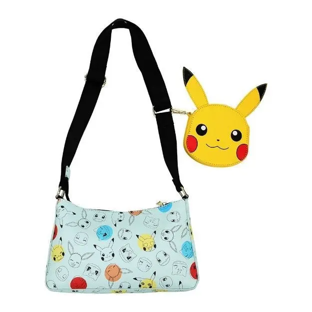 Pokemon Pikachu AOP Handbag & Coin Purse, Handbag Shoulder Bag, One Size
