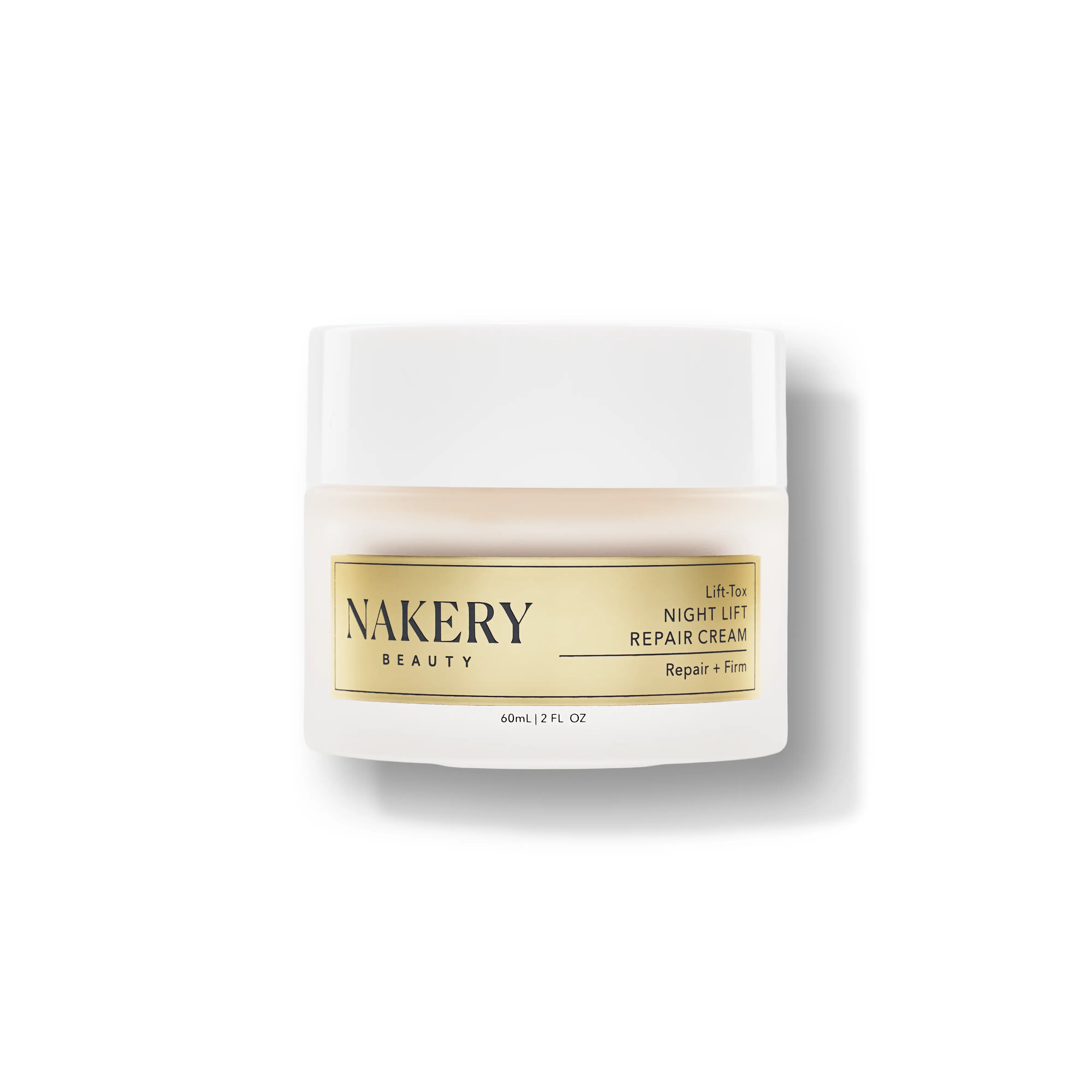 Nakery Lift-Tox Night Lift Repair Cream, Plant-Powered Anti-Wrinkle Facial Moisturizer - Ultra-Rich Oil-Infused Skin Repair Night Cream, 60 ml/2 fl oz, Anti Wrinkle Moisturizer, Peptides, Adults, All Skin Types, Anti-Aging