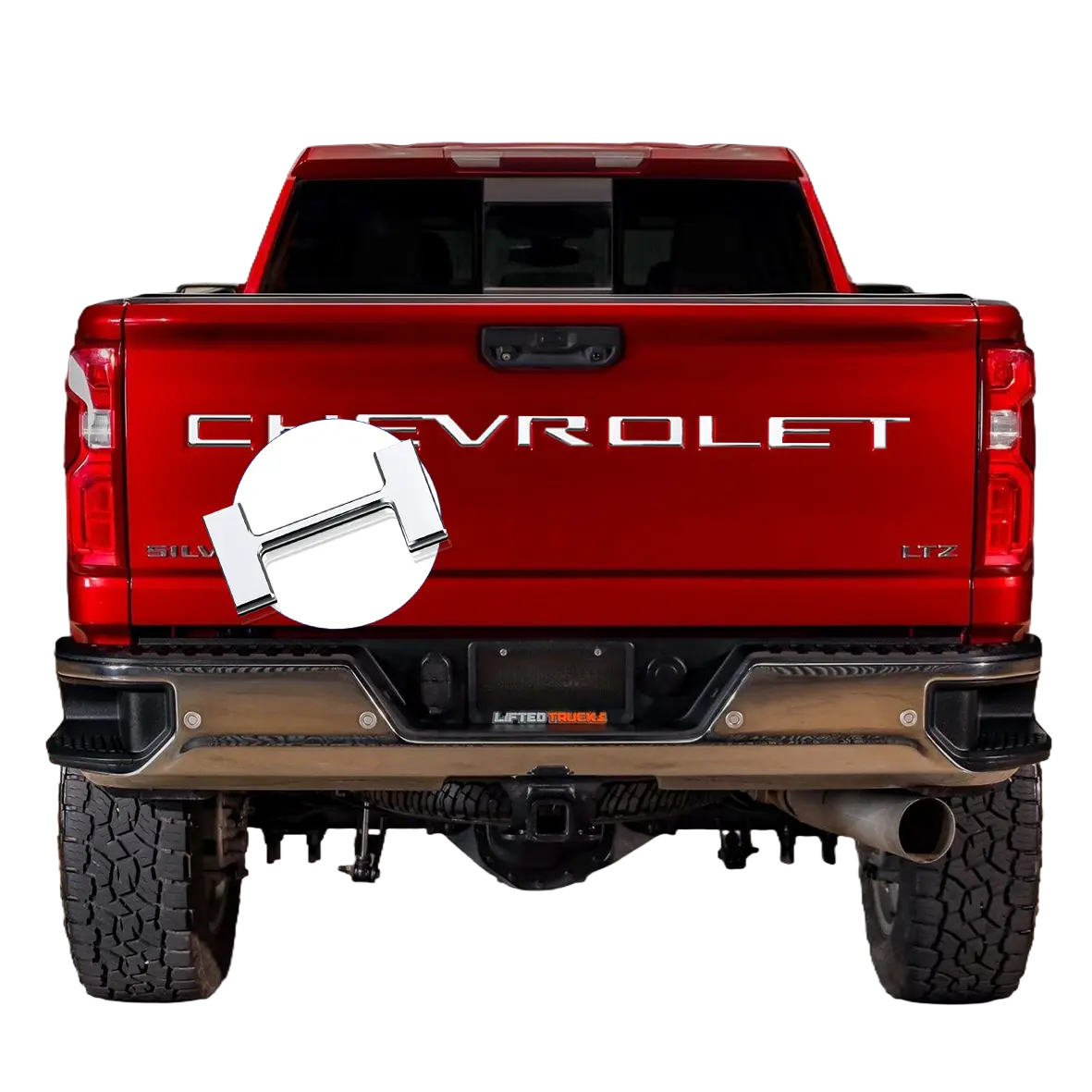 tailgate insert letters stickers for trucks Compatible with 2019 2020 2021 2022 2023 2024 2025 Chevy chevrolet Silverado 3D Emblems Badge，Strong 3-M Adhesive Automobile Decals Car Vehicle Decoration Automotive Accessories