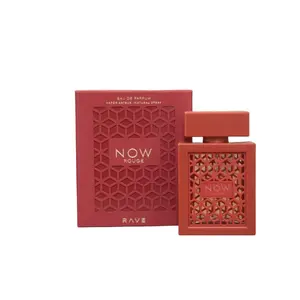 Lattafa Rave NOW Rouge Unisex Eau De Parfum - 3.4 oz (100ml), Wood and Amber Scent, Unisex Wear Fragrance