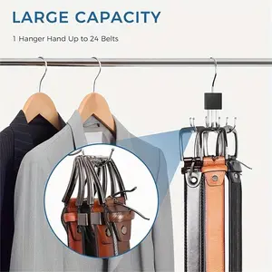 Rotating 6-claw Hook, 2 Counts Multifunctional Rotating Hook, Bag Storage Hook, Household Organizing Hook for Coat, Hat, Scarf