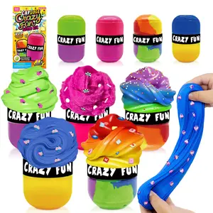 DLMdilemu Capsule Slime Blind Box - Mystery Butter Slime with Heartwarming Blessing - Portable Stress Relief Fidget for School & Office - Daily Dose of HappinessBirthday Gifts for Kids,Party Favors for Girls and Boys,Non-Sticky sqishy toy Set