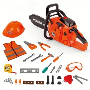 Chainsaw Toy Set, Family Day Role Play Series Children Tool Kit, Outdoor Electronic Chainsaw Toy Tools, Stem Toys, Christmas Gift