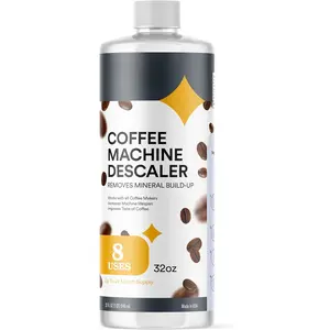 Coffee Machine Descaler - 32oz (8 Uses) - Compatible with , Breville, Delonghi,  Descaling Solution for Coffee Maker Cleaner and Descaler - Coffee and Espresso Machine Descaler