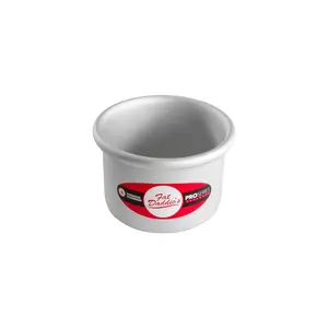 Fat Daddio's PRD-43 Anodized Aluminum Round Cake Pan, 4 x 3 inch