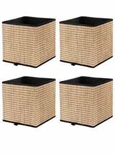 IKEA GNABBAS Storage Basket (Pack of 4) – Woven Organizer Bins, 12½×13¾×12½ in, Durable & Stylish Home Storage Solution