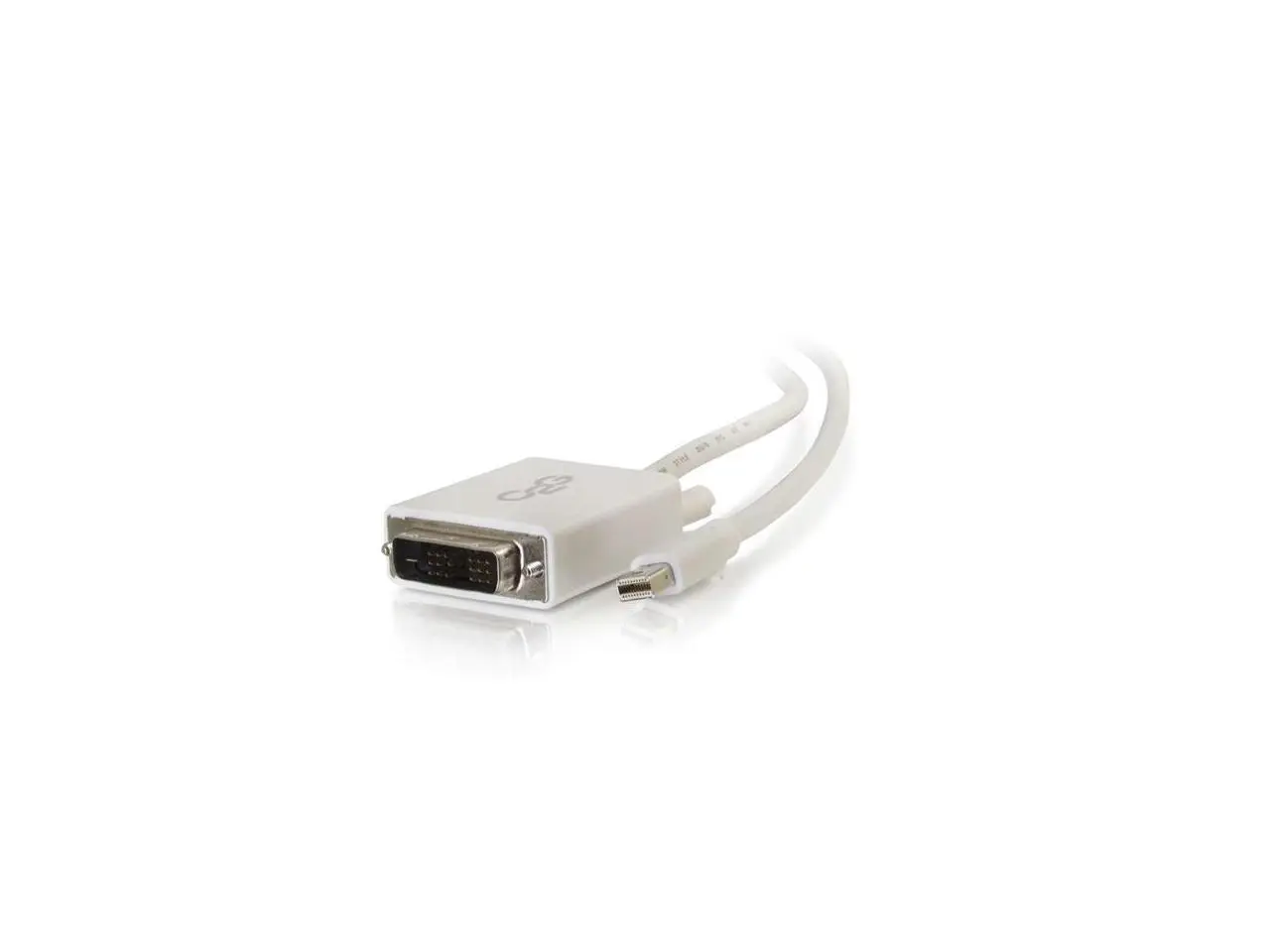 C2g Mini Displayport To Dvi Adapter - Mini Dp To Dvi-D Active Converter - White