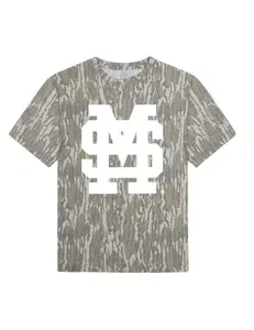 Mossy Oak Mississippi State White Version Camo T-shirt, Short Sleeve Tees For Men And Menswear, Casual And Fashionable For Everyday Wear Top Streetwear, Gift For Hunting & Adventure Fans