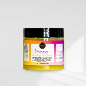 Cherichout Hair Pomade - Seals Moisture Adds Shine for a Polish Finish. Promotes Stronger Healthier Hair Growth & Healthy Scalp. Made with Shea Butter, Beeswax Ayurvedic Oil, Coconut, Olive Oil, Lemongrass, Rosemary, Peppermint, Tea Tree.  Haircare.