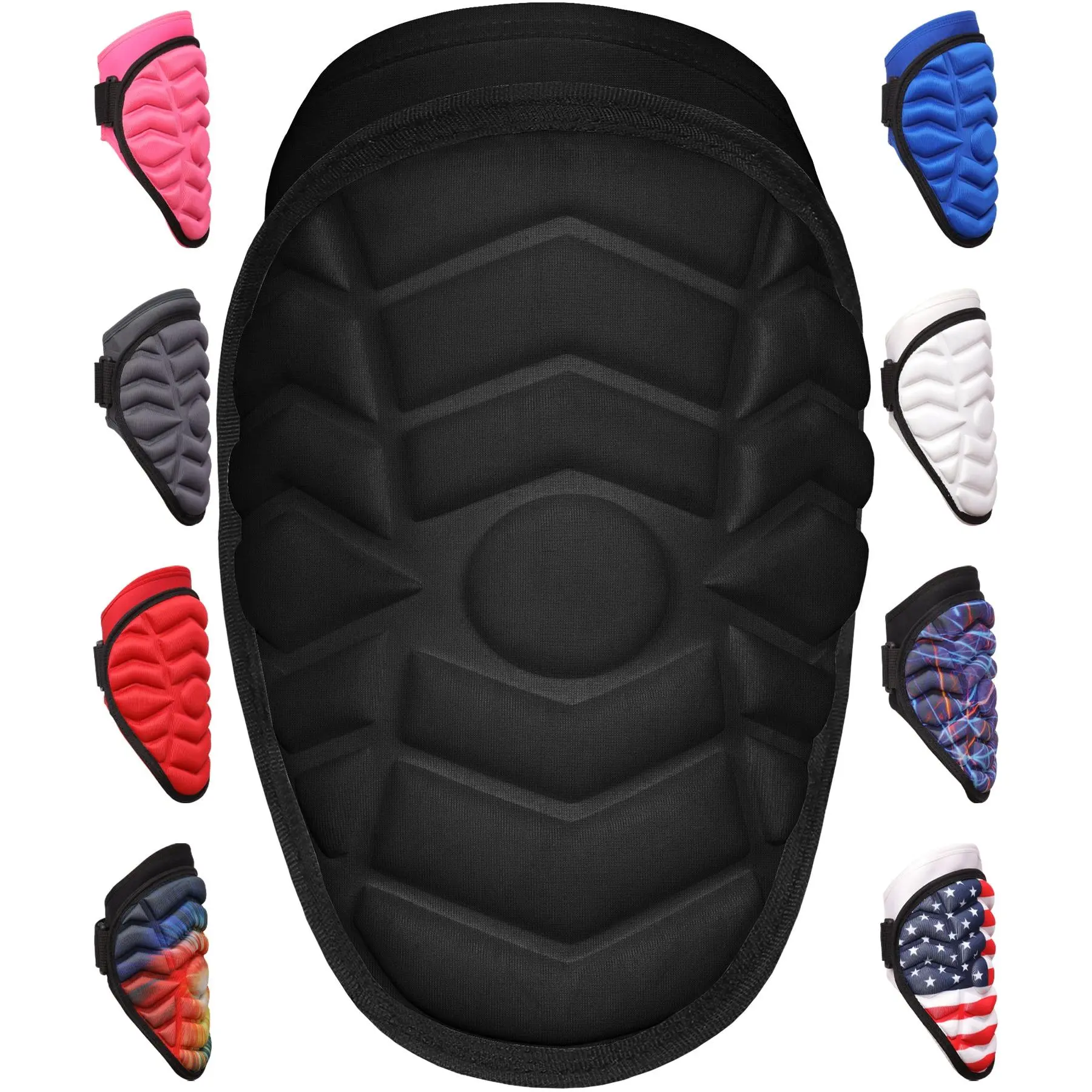 Exxact Sports Defender Adjustable Arm Pad, Pre-Curved Neoprene Central Elbow Pad with Impact Shield for Youth & Adult Baseball, Softball, & Lacrosse, Durable Protective