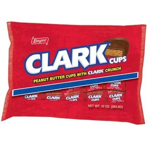 Clark Cups 10 oz Bag – Milk Chocolate Peanut Butter Cups with Clark Bar Crunch
