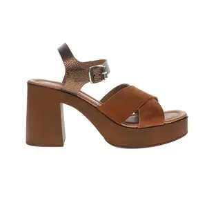 Seychelles Womens Paloma Platform Block  Casual Sandals Casual High Heel 3" & Up - Brown