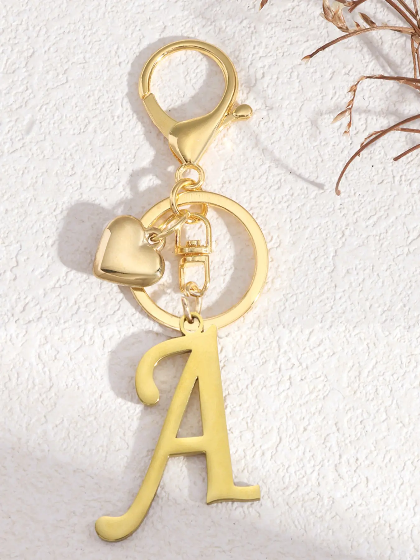 Women Girls Cute Stainless Steel Heart Letter Multi Purpose Keychain, Keychain For Bags, Keychain For Purse, Handbag Backpack Charm, Personalized Gift, Car Key Holder, Cute Keychain Accessory
